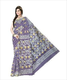 soft 100% cotton jamdani saree