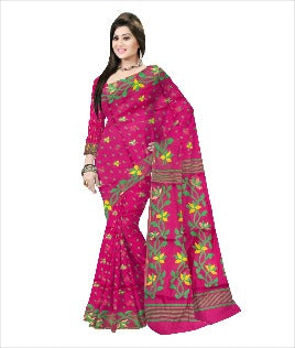 soft 100% cotton jamdani saree