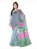 Pradip Fabrics Ethnic Woman's Tant Dhakai Jamdani  Saree