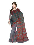 Pradip Fabrics Ethnic Woman's Tant Dhakai Jamdani  Saree