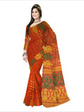 Pradip Fabrics Ethnic Woman's Tant Dhakai Jamdani  Saree