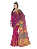 Pradip Fabrics Ethnic Woman's Tant Dhakai Jamdani  Saree