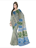 Pradip Fabrics Ethnic Woman's Tant Dhakai Jamdani  Saree