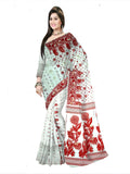 Pradip Fabrics Ethnic Woman's Tant Dhakai Jamdani Saree
