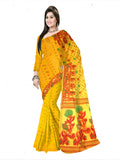 Pradip Fabrics Ethnic Woman's Tant Dhakai Jamdani Saree