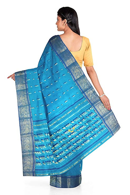 Pradip Fabrics Woven Tant Cotton Blend Saree