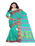 Pradip Fabrics Pure Tant Cotton Dark Pink Color Saree
