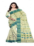 Pradip Fabrics Pure Tant Cotton Dark Pink Color Saree