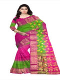 Pradip Fabrics Woven Tant Silk Yellow & Red Color Saree