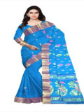 Pradip Fabrics Pure Tant Cotton White (Cream) Color Saree