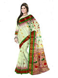 Pradip Fabrics Ethnic Women's Tant Silk Saree