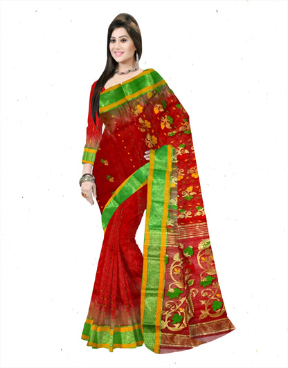 Pradip Fabrics Ethnic Women's Tant Silk Saree