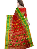 Pradip Fabrics Ethnic Women's Tant Silk Benarasi Red Color Saree