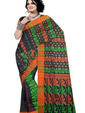 Pradip Fabrics Woven Tant Cotton All Over Dhakai Jamdani Black Saree