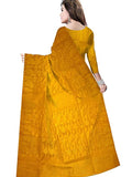 Pradip Fabrics Ethnic Women's Gap jamdani Yellow Color Saree