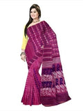 Pradip Fabrics Ethnic Women's Cotton Tant jamdani Magenta Color Saree