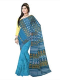 Pradip Fabrics Ethnic Women's Cotton Tant jamdani Aqua Color Saree