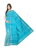Pradip Fabrics Ethnic Women's Tant Cotton All Over Dhakai Jamdani Aqua Color Saree