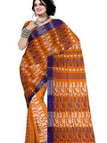 Pradip Fabrics Woven Tant Cotton All Over Dhakai Jamdani Orange Saree