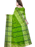 Pradip Fabrics Ethnic Women's Tant cotton  Green Color Saree
