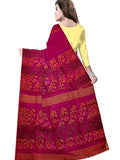 Pradip Fabrics Ethnic Women's Tant jamdani  Pink Color Saree