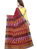 Pradip Fabrics Ethnic Women's Tant Jamdani Red Color Mina Par Saree
