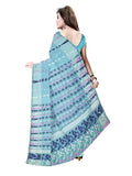 Pradip Fabrics Ethnic Women's Tant Silk Sky Blue Color Saree