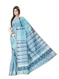 Pradip Fabrics Ethnic Women's Tant Silk Sky Blue Color Saree