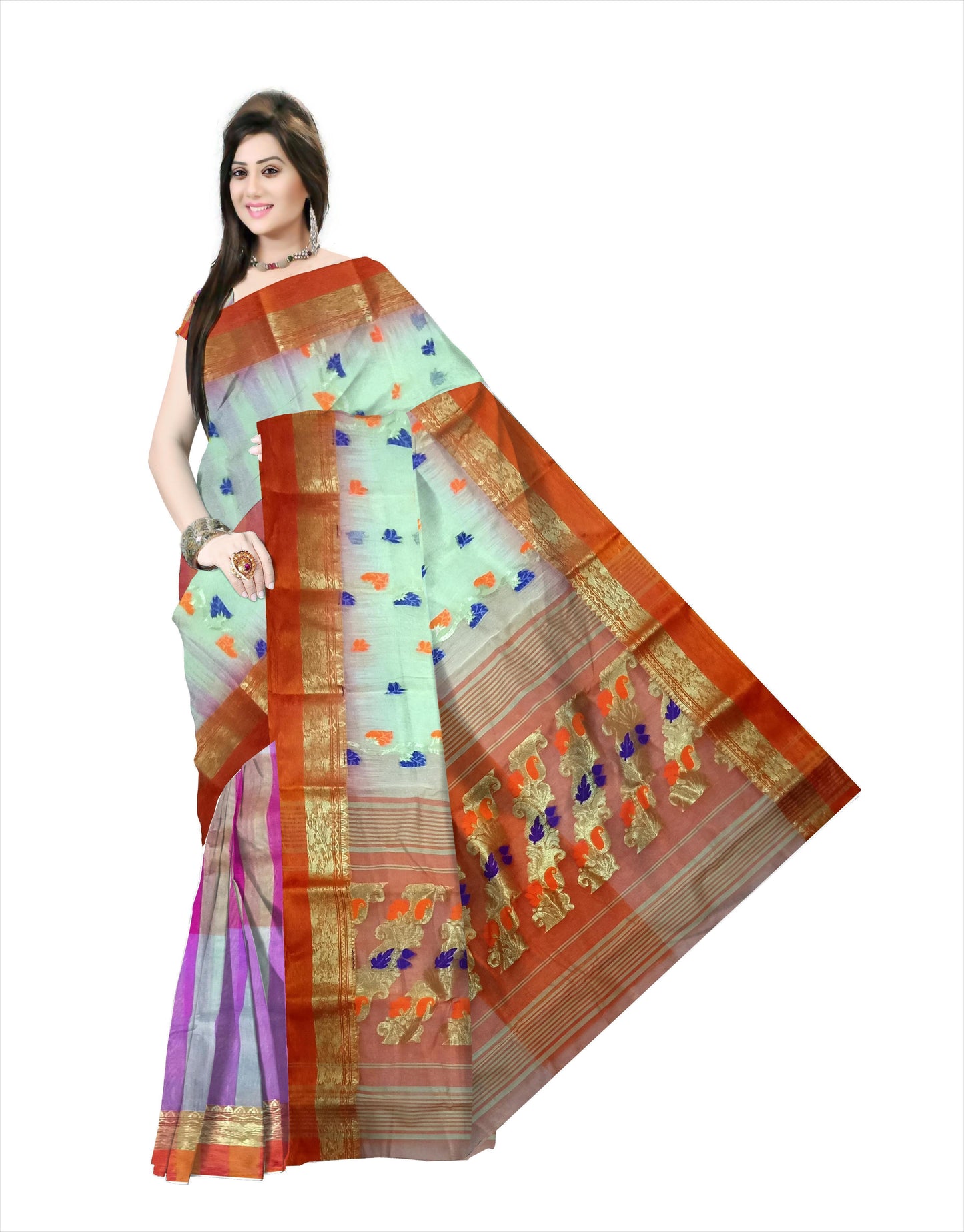 pradip fabrics saree tant cotton silk