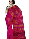 Pradip Fabrics Ethnic Women's Tant jamdani  Pink Color Saree