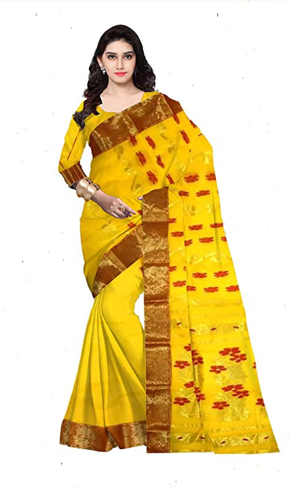 Pradip Fabrics Pure Tant Cotton Saree