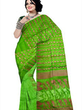 Pradip Fabrics Ethnic Women's Tant Jamdani Light Green Color Mina Par Saree