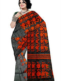 Pradip Fabrics Ethnic Women's Cotton Tant Black Color Saree