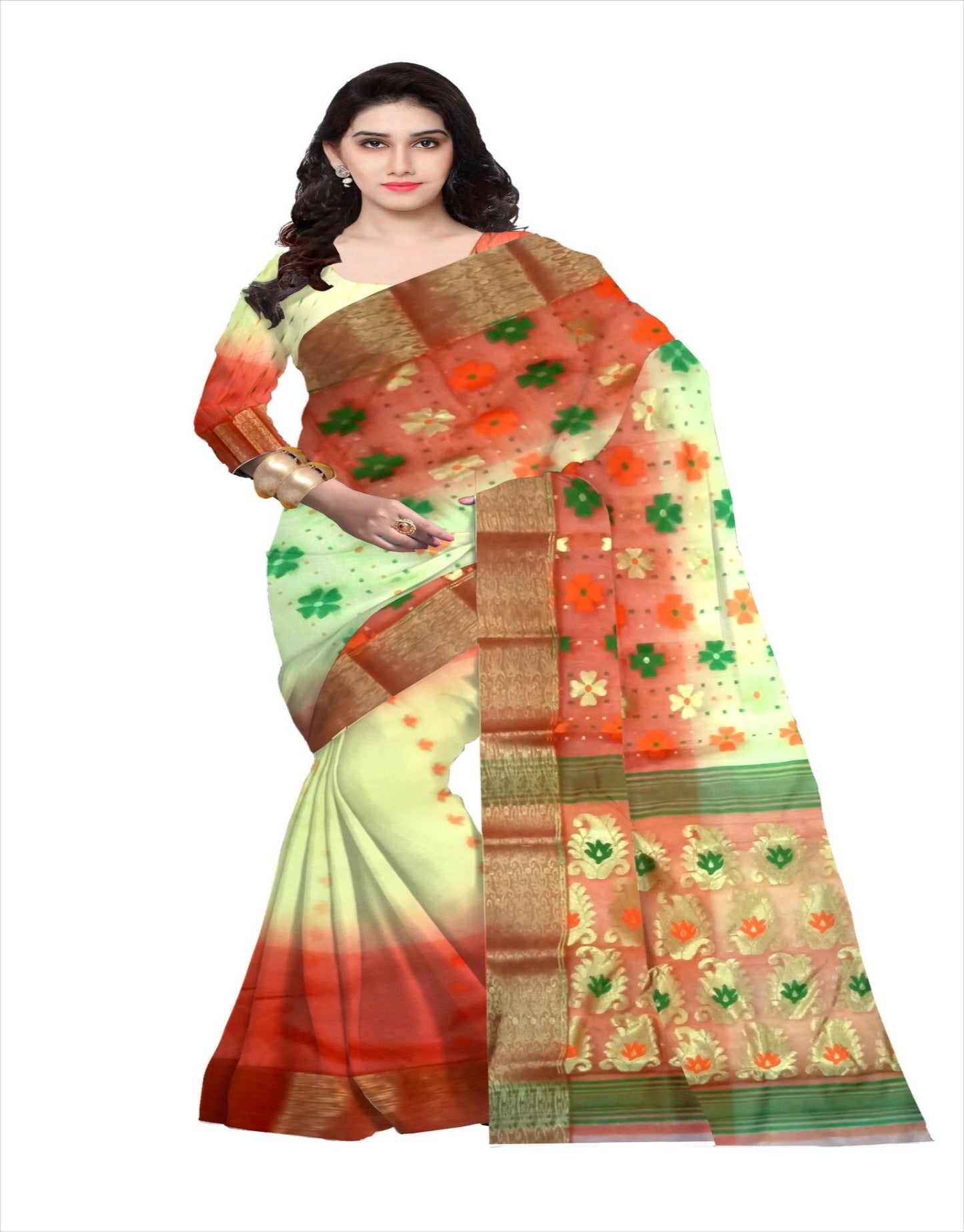 pradip fabrics tant silk saree