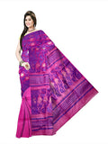 Pradip Fabrics Ethnic Women's Cotton Tant jamdani Magenta Color Jamdani Saree