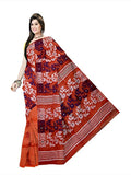 Pradip Fabrics Ethnic Women's Cotton Tant Cotton Light Red Color Saree