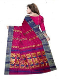 Pradip Fabrics Pure Tant Cotton Dark Pink Color Saree