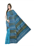 Pradip Fabrics Ethnic Women's Cotton Tant jamdani Aqua Color Saree