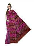 Pradip Fabrics Ethnic Women's Tant jamdani  Pink ( Magenta) Color Saree