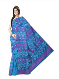Pradip Fabrics Ethnic Women's Cotton Tant jamdani Sky Blue Color Saree