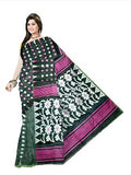 Pradip Fabrics Ethnic Women's Cotton Tant Cotton Ash Blue Color Saree