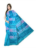 Pradip Fabrics Ethnic Women's Tant jamdani Sky Color Saree