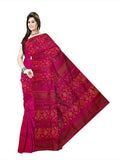 Pradip Fabrics Ethnic Women's Cotton Tant jamdaniPink Color Saree