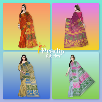 Pradip Fabrics Jamdani Combo Pack