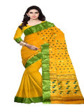 Pradip Fabrics Pure Tant Cotton Sea Green Color Saree