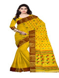 Pradip Fabrics Pure Tant Cotton Sea Green Color Saree