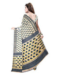 Pradip Fabrics Ethnic Women's Tant Silk White Color Saree