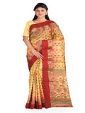 Yellow and Red color Saree