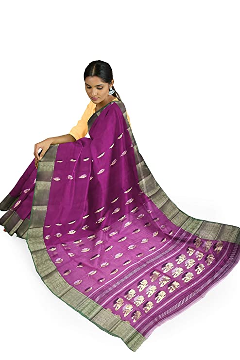Pradip Fabrics Woven Tant Cotton Saree