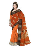 Pradip Fabrics Ethnic Women's Tant Cotton Silk Maroon color Saree